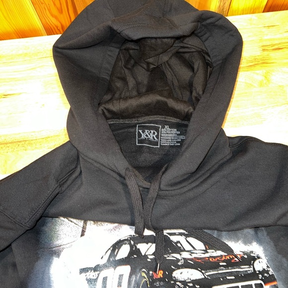 NEW Men’s Young & Reckless Racing Y&R Streetwear Black Hoodie Sweatshirt NWT - Picture 8 of 8